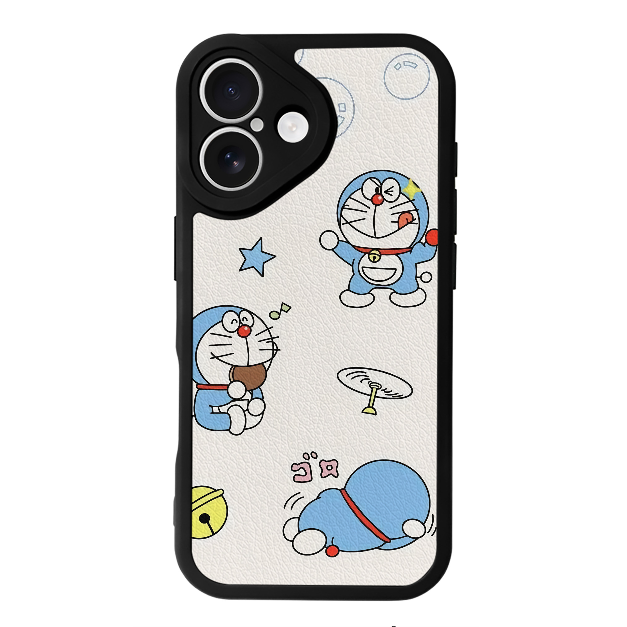 （画像用） ドラえもん Doraemon 【iPhone 16シリーズ対応】シリコンスマホケース（レザー調） 材質：シリコン